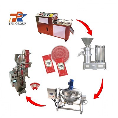 Ligne de production de pâte de tomate